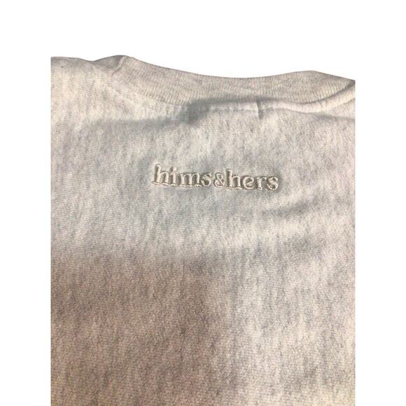 Hims&Hers x Champion Sweatshirt Mens Medium Crew Neck Fleece - Picture 4 of 9